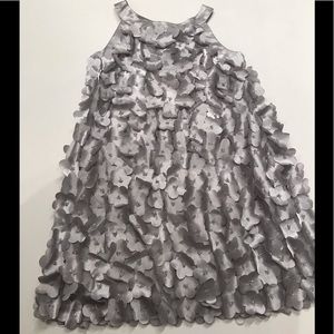 Biscotti Silver Flower Dress size 7